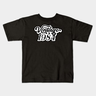 Year 1984 Numeric Digits Date Typography Kids T-Shirt